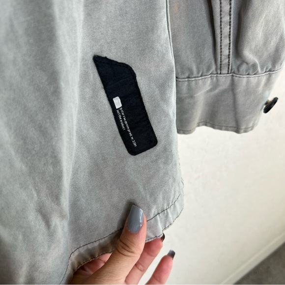 G STAR RAW delta canvas overshirt light grey army military style - Picture 11 of 11